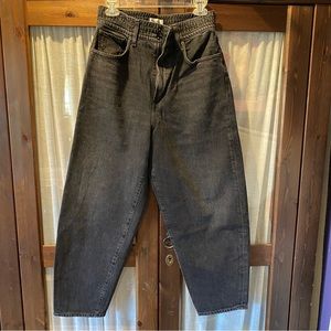Agolde Black Balloon Jeans w Elasticated Waist